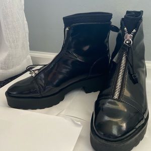 Zara black ankle boots
